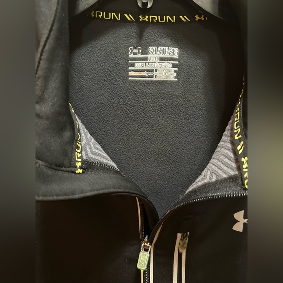 Under Armour Coldgear Infrared Chrome Reflective Run Vest Mens Sz 2XL Fitted - Picture 5 of 15